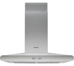 HOTPOINT PHC6.7FLBIX Chimney Cooker Hood - Stainless Steel